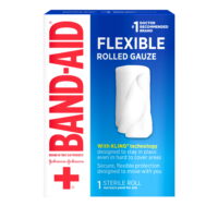 Band Aid Brand First Aid Product Flexible Rolled Gauze, 2 in x 2.5 yd (Pack of 3)