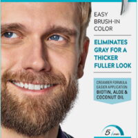 Just for Men Brush-In Color Gel, Mustache & Beard, M-25 Light Brown, 1 ea