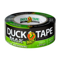 Duck Max Strength Clean Removal 1.88 in x 20 yd Silver Duct Tape