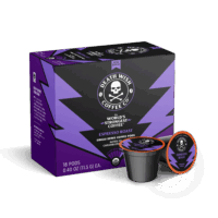 Death Wish Coffee, Organic, Fair-Trade, World's Strongest Coffee, Espresso Roast Single Serve Coffee Pods, 18ct, box