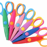 Artrylin DIY Craft Supplies Set,Accfore 6 Pieces Decorative Paper Edge Creative Scissors for Card Scrapbooking, Crafts,Engraving, Kid DIY Handmade
