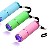 Plutput 3 Pack UV Flashlights 395nm Mini Gel Nail Curing Lamp Nail Dryer Flashlight Torch Pet Urine Detector
