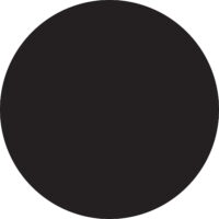 Tape Logic Inventory Circle Labels 1' Black 500/Roll DL611F