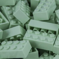 2X4 Bricks MINT COLORED 100 Pack