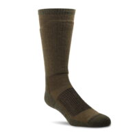 Realtree Men's Merino Wool Hunter Crew Sock, Size Large, Coyote