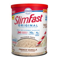 SlimFast Original Meal Replacement Shake Mix, French Vanilla, 20.18 oz, 22 Servings