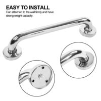 HURRISE 30cm Thicken Stainless Steel Bathroom Bathtub Grab Bar Safety Hand Rail for Bath Shower Toilet, Durable, Safe and Wear Resistant