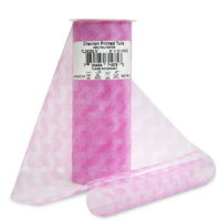 Expo Int'l Premium Zig Zag Printed Tulle Spool of 6' X 10 Yards