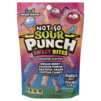 SOUR PUNCH Sweet Bites, Assorted Flavors Chewy Candy, 9oz Resealable Bag