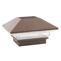 Deckorators ALX Classic Solar Post Cap, Weathered Brown
