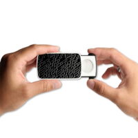 LED Lighted Slide Out Pocket Magnifying Glass - 30X, 60X and 90X Multi-Power Small Portable Loupe Magnifier, Powerful Zoom Combined with A Sharp Distortion-free View
