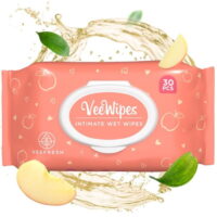 VeeFresh - VeeWipes Feminine Wipes with Apple Cider Vinegar Everyday  Intimate Wipes