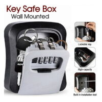 4 Digit Key Safe Lock Box Combination Wall Mount Security Storage Case Organizer