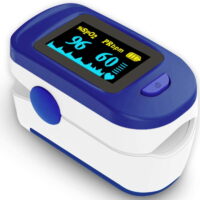 Pulse Oximeter Fingertip Pulse Oximeter Blood Oxygen Saturation Monitor (Sapphire Blue)