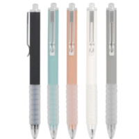 Ballpoint Pens Medium Point 1mm Black Ink Work Pen with Super Soft Grip Ball Point Pen for Men Women Retractable Office Pens (Black ink, Black-5)