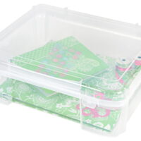 IRIS 17' x 15' x 6' Portable Scrapbook or Craft Storage Case, Clear