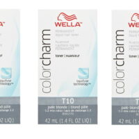WELLA COLOR CHARM, HAIR COLOR Permanent Pale Blonde Liquid Toner (3 Pack) 3 x HC-T10