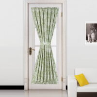( Zig Zag ) Yellow 1Pc Printed 2 Tone Color Stripe French Door Foam Backing Insulated Thermal Blackout Rod Pocket Curtain Panel With Tieback 55'W X 72'L&Nbsp;