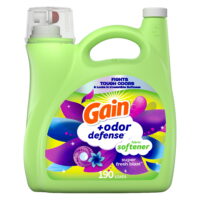 Gain + Odor Defense Liquid Fabric Softener, Super Fresh Blast Scent, 190 Loads, HE Compatible