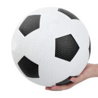 LHCER Rubber Football, No.5 Football, Portable Fitness Playing Game For Practicing Training