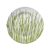 Merritt - Melamine Round Salad Plate - Sea Grass