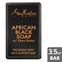 SheaMoisture Face and Body Bar for Oily, Blemish-Prone Skin African Black Soap Paraben Free 3.5 oz