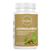 Ashwagandha Capsules 1000mg | Organic Herbal Supplement | Balances Cortisol Levels | Stress Relief | 120 Capsules by Via Natura Organics
