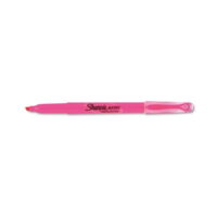 Pocket Style Highlighters Chisel Tip, Fluorescent Pink, Dozen