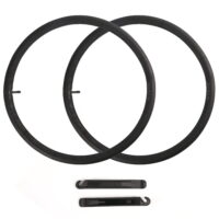 LotFancy 2 Pack 24 x 1.95/2.0/2.10/2.125 inch Bike Tube, 32mm Schrader Valve