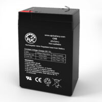 Power Tech Off Road Rebel 6V 5Ah Mobility Scooter Battery - This Is an AJC Brand Replacement