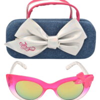 JoJo Siwa Pink Sunglass and Denim Handled Case Set for Children