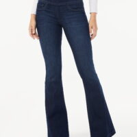 Sofia Jeans by Sofia Vergara Women's Melisa Super High Rise Flare Pull On Jeans