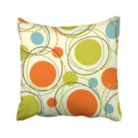 BPBOP Colorful 1950S Retro Abstract Pattern Mid Century 1960S Modern 1970S Vintage Pop Pillowcase Throw Pillow Cover Case 18x18 inches