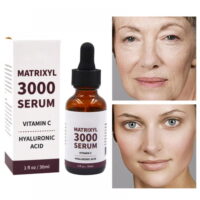 MATRIXYL 3000 + Peptide Complex + Vitamin C & E + Hyaluronic Acid, Reduce Sun Spots, Wrinkles, Most Powerful Triple Combination ORGANIC Anti-Aging Formula(30ml/1 fl.oz)