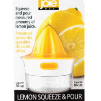 Joie Citrus Squeeze and Pour Juicer Reamer with Pour Spout, BPA Free and FDA Approved ABS, 10-Teaspoon Capacity