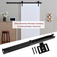 Tebru Guide Slide Damper,Soft Close Slides Mechanism Furniture Remission Accessory For Sliding Rail Barn Wood Door , Door Accessory
