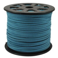Faux Leather Suede Beading Cord, Dark Teal Bulk Roll , 300 Feet (100 Yards)