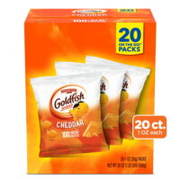 Goldfish Cheddar Crackers, Snack Pack, 1 oz, 20 CT Multi-Pack Box
