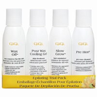GiGi Epilating Trial Pack - Pre- and Post-Waxing Treatments, 2 oz each