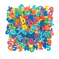 Adhesive Letters & Numbers, Craft Supplies, Regular, Foam Shapes, 504 Pieces, Multicolor