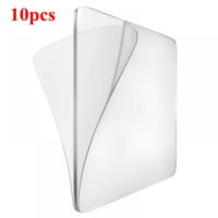 Double Sided Adhesive Tape - 10PCS Removable Wall Mounting Sticky Gel Tape - Washable Traceless Transparent Tape for DIY Craft, Home Office Carpet Rug Couch Cushion Gripping - 2.4x2.4 Inch