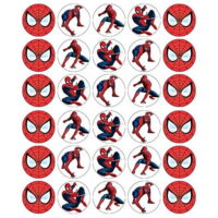 Spider-Man Marvel Superhero Spidey Edible Cupcake Toppers ABPID03179
