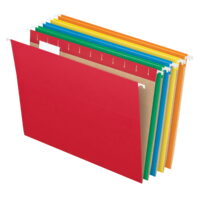 Pendaflex Recycled Hanging Folders, 1/5-Cut Tabs, Assorted Colors, Letter Size, 25 Per Box