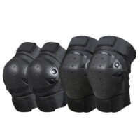 Meterk 1 Pair Cycling Knee Brace and Elbow Guards Bicycle MTB Bike Motorcycle Riding Knee Support Protective Pads Guards Outdoor Sports Cycling Knee Protector Gear