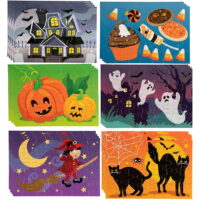 36-Pack 28pc Halloween Jigsaw Puzzles, Toys For Kids Gifts, 28 Pieces each, 5.5' x 8', 6 Design
