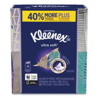 Kleenex 50173 Ultra Soft Facial Tissue, 3-Ply, 4 Boxes/Pack Towels