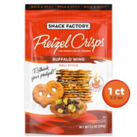 Snack Factory Pretzel Crisps, Buffalo Wing, 7.2 oz Resealable Bag