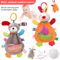 LNKOO 2 Pack Baby Hanging Rattles Toys, Newborn Crib Toys Car Seat Stroller Toys for Infant, Colorful Animal Bell Soft Baby Sensory Rattles Toys with Teether for Babies Boys / Girls 3 6 9 to 12 Months