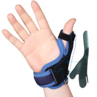 VELPEAU Thumb Support Brace-CMC Joint Thumb Spica Splint for Pain Relief, Arthritis,Tendonitis,Sprains,Strains,Carpal Tunnel & Trigger Thumb Immobilizer-Wrist Strap-Left or Right Hands (Large)