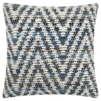Nourison Life Styles Woven Chevron Decorative Throw Pillow, 20' x 20', Denim
